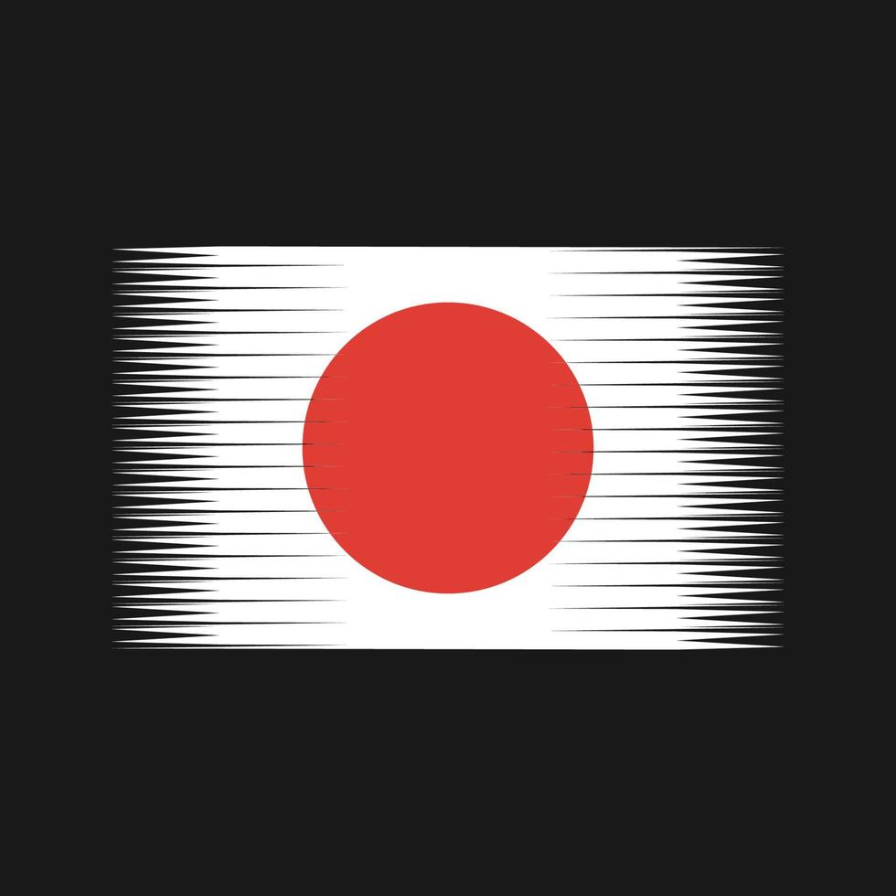 vecteur de drapeau du Japon. drapeau national