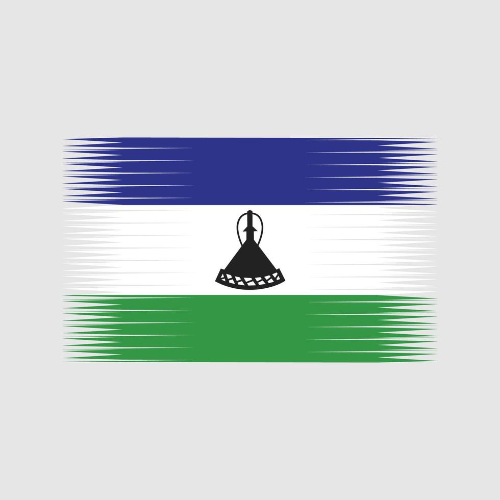 vecteur de drapeau du lesotho. drapeau national
