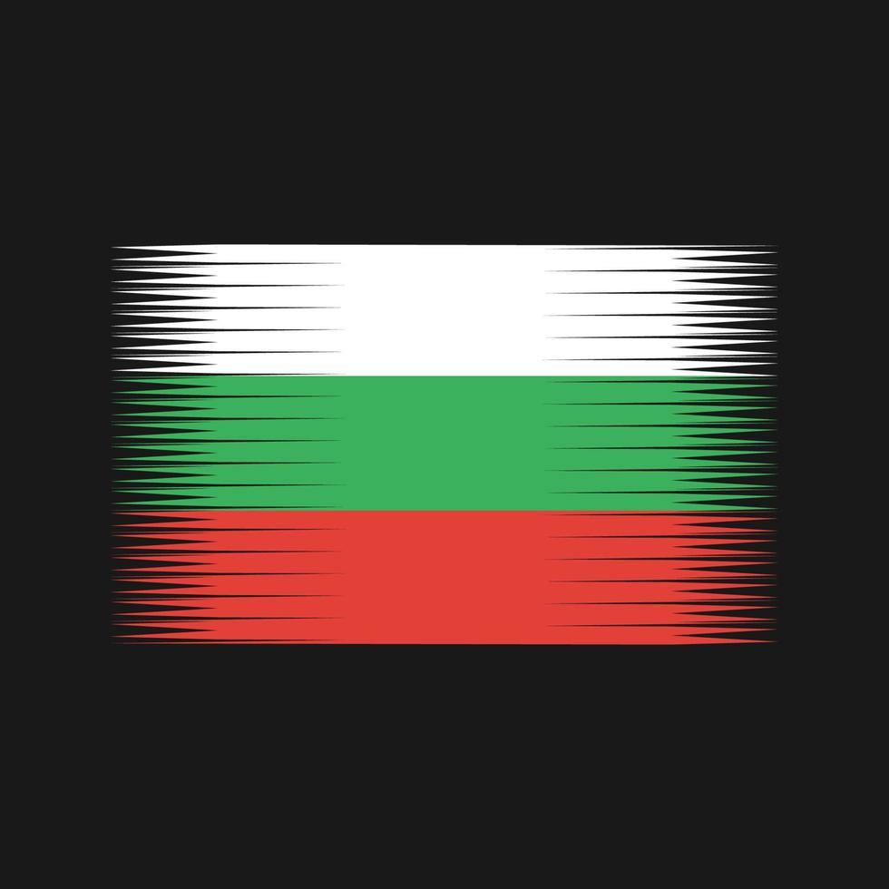 vecteur de drapeau de Bulgarie. drapeau national