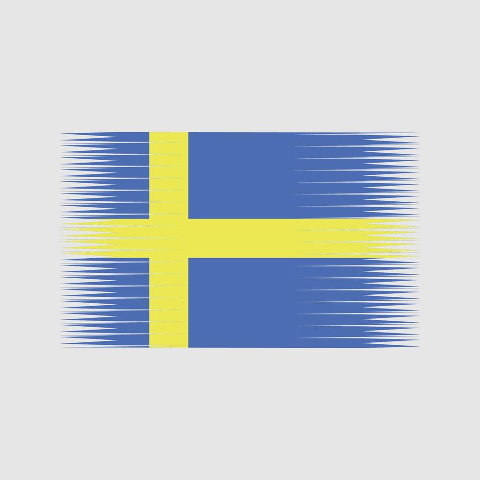 vecteur de drapeau suédois. drapeau national