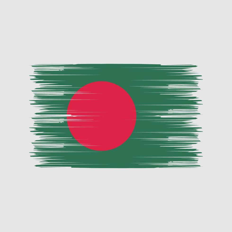 brosse drapeau bangladesh. drapeau national vecteur