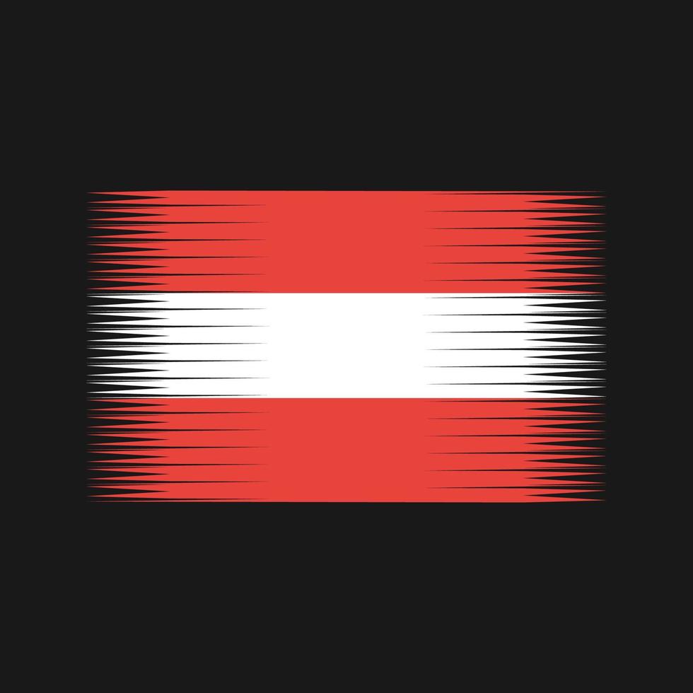 vecteur de drapeau de l'Autriche. drapeau national