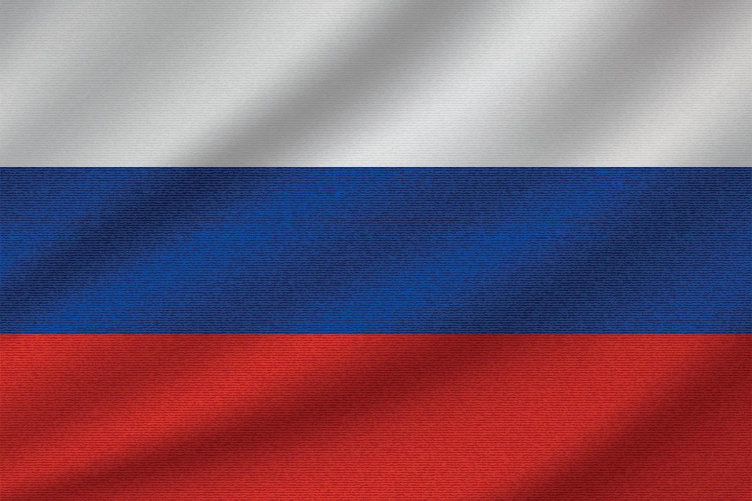 drapeau national de la russie vecteur