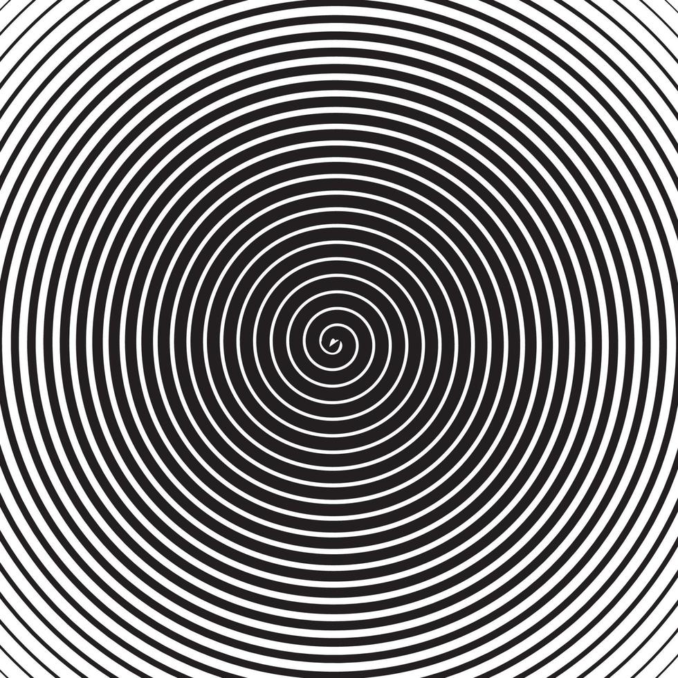 spirale psychédélique à rayons radiaux, vecteur