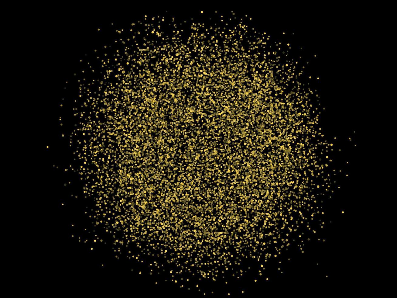 illustration vectorielle colorée avec des éléments décoratifs dorés sur fond noir. vecteur
