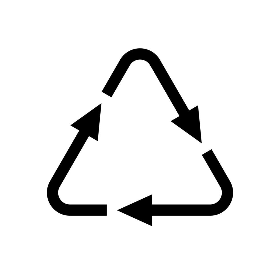 recycler l'icône de la ligne vectorielle. logo isolé pour votre conception vecteur