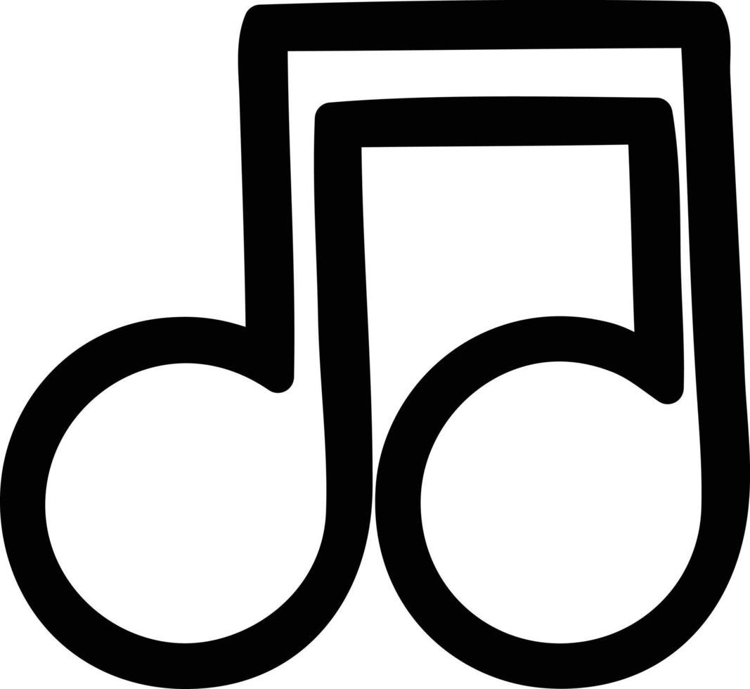 icône de note de musique vecteur