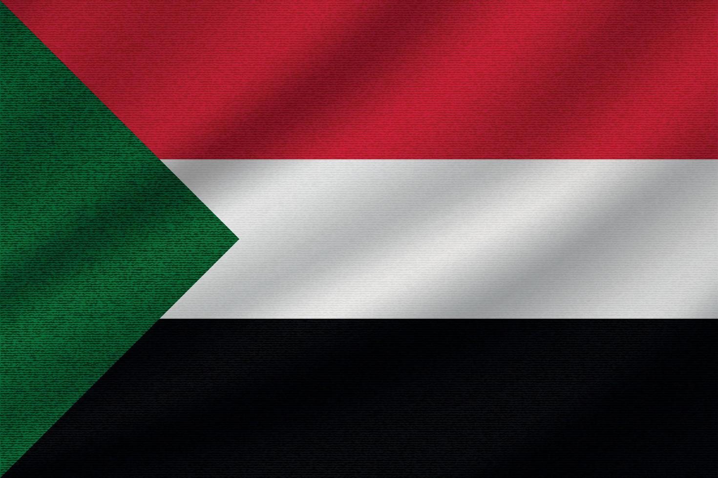 drapeau national du soudan vecteur