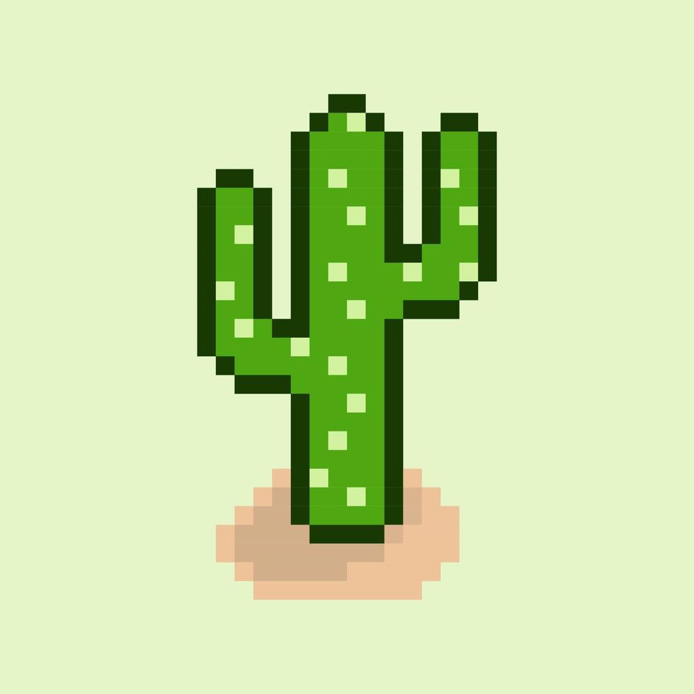 style pixel art, vecteur de cacttus de style 18 bits