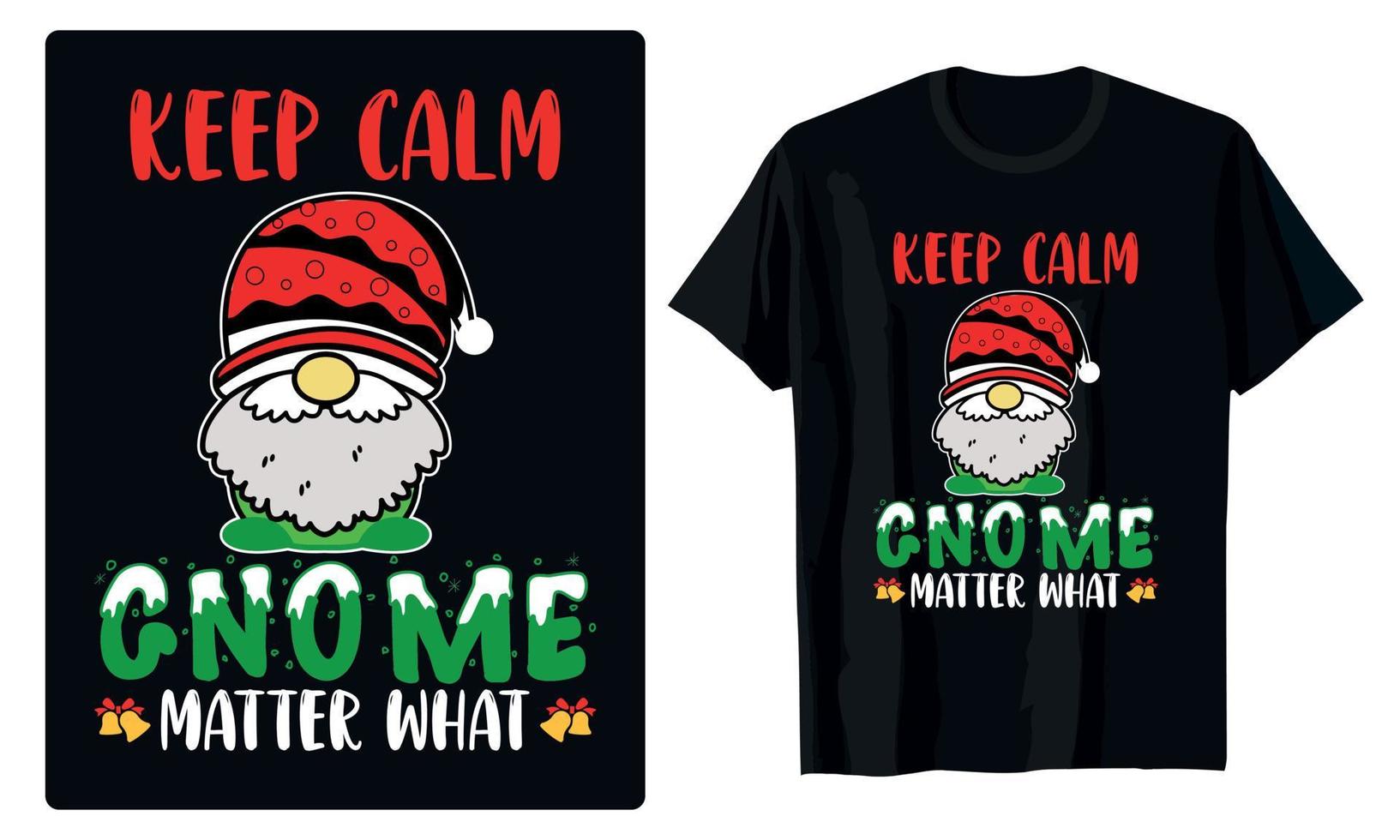 dessins de gnomes joyeux noël pour t-shirt, bannière, cartes, décoration, tasse, etc. vecteur