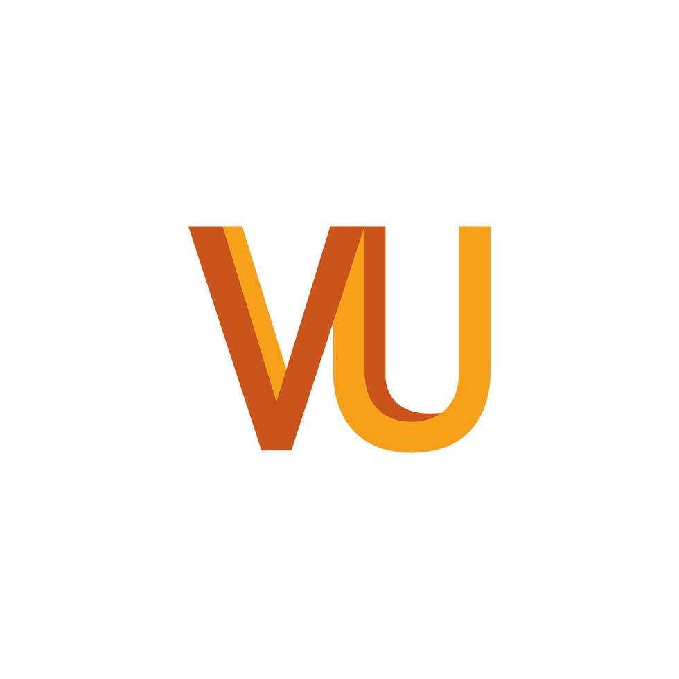 logo lettre vu vecteur