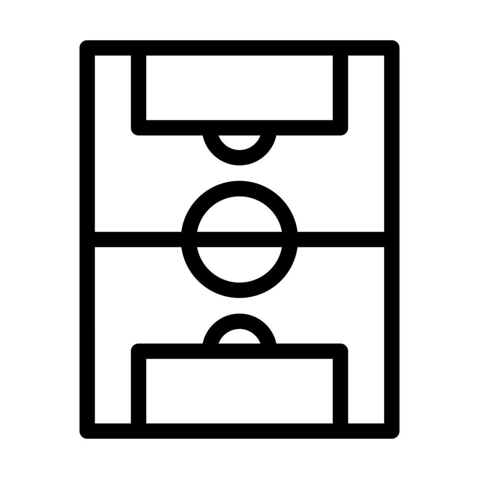conception d'icône de terrain de football vecteur