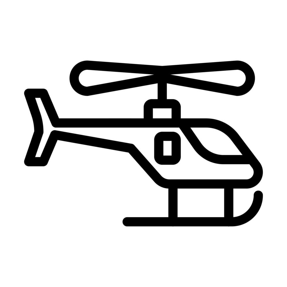 conception d'icône d'hélicoptère jouet vecteur