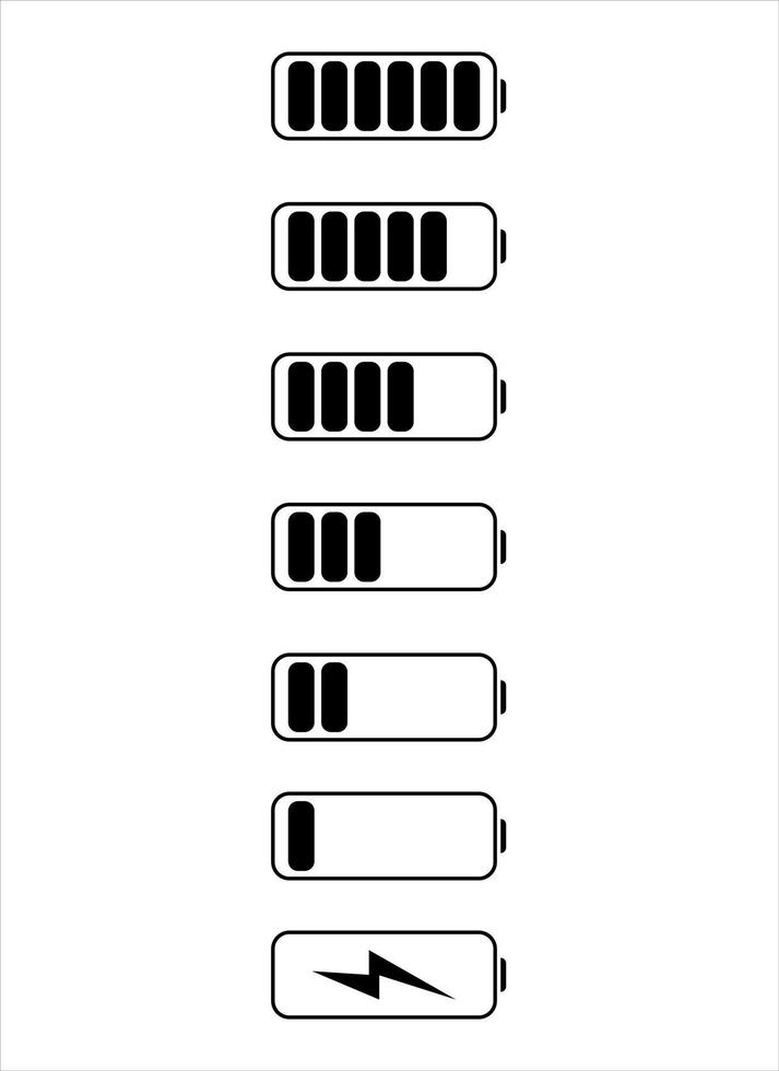 illustration de conception de vecteur de batterie isolée sur fond blanc