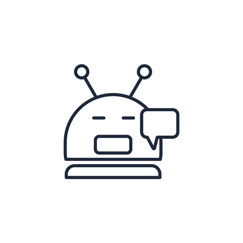 icônes de robot symboles éléments vectoriels pour le web infographique vecteur