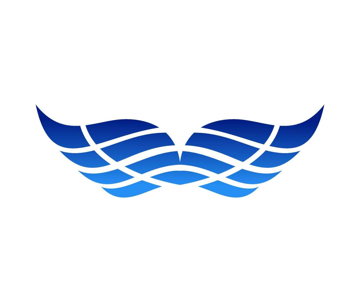 illustration vectorielle d'un symbole de signe d'aile. peut être utilisé pour tout ce qui concerne le vol, l'aviation, les super-héros, le fret, les services de messagerie vecteur