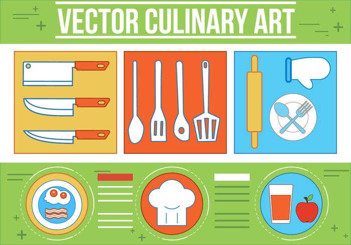 Art culinaire gratuit vecteur