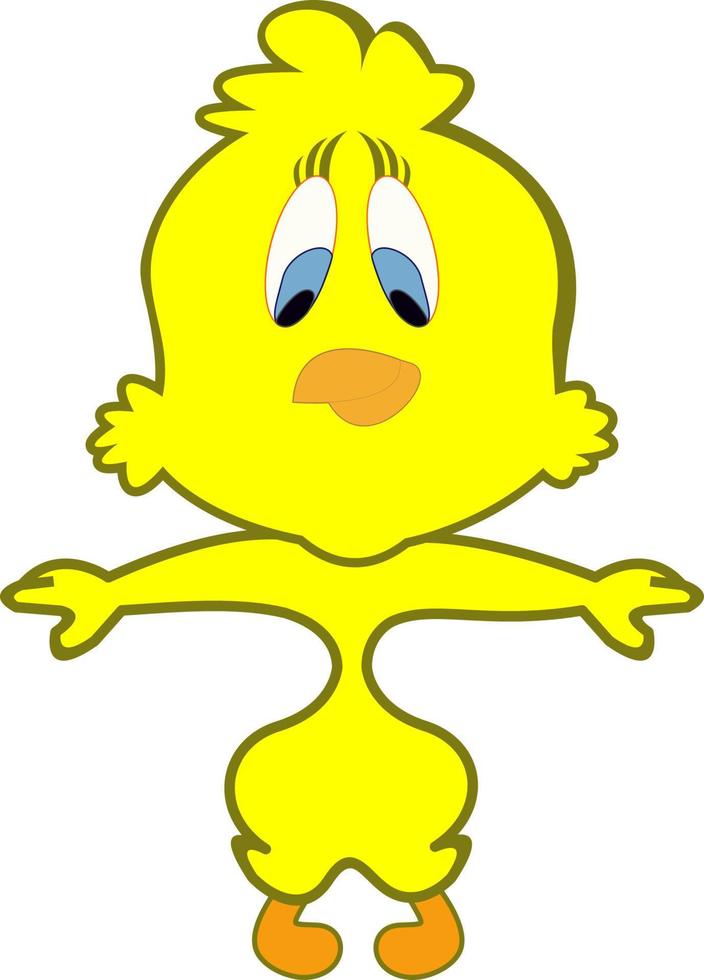 personnage d'oiseau tweety vecteur