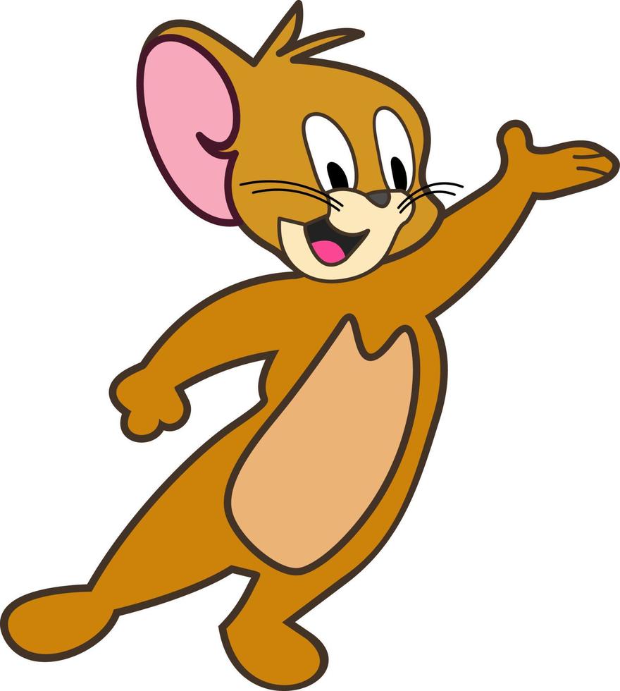 personnage de la souris jerry vecteur