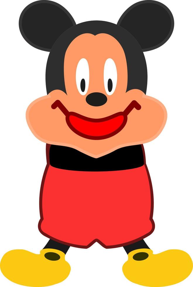 personnage de dessin animé mickey mouse vecteur