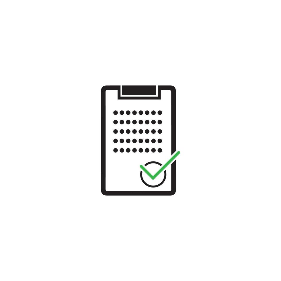 icône de document avec illustration vectorielle de contrôle et symbole croisé vecteur