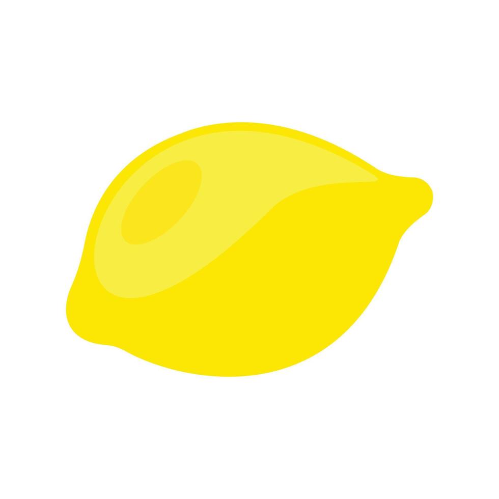 un vecteur de citron sur fond blanc, un vecteur de citron est isolé.