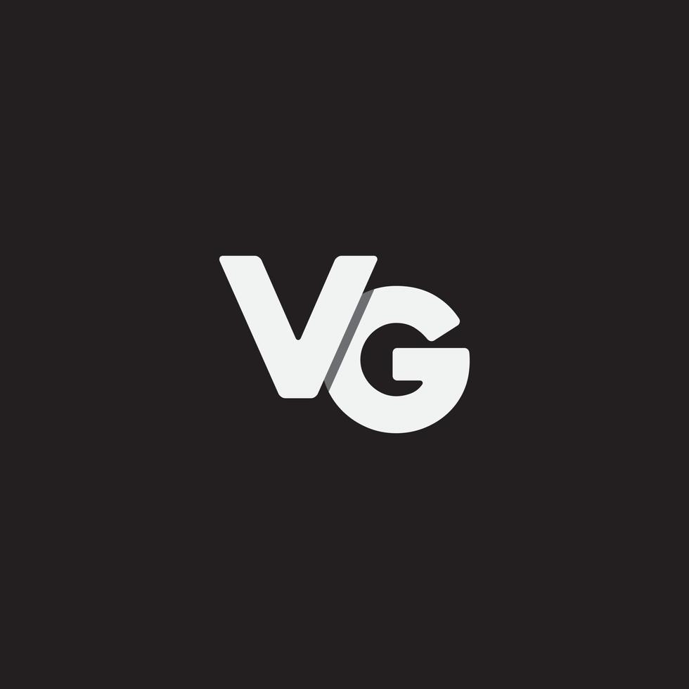 vg lettre initiale logo design téléchargement gratuit vecteur