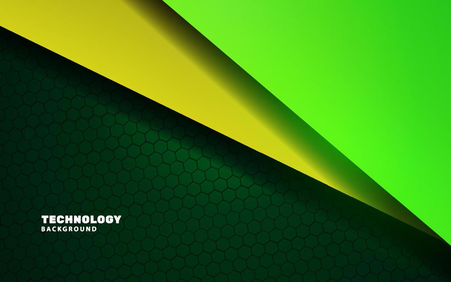 technologie abstraite moderne fond de couleur verte futuriste vecteur