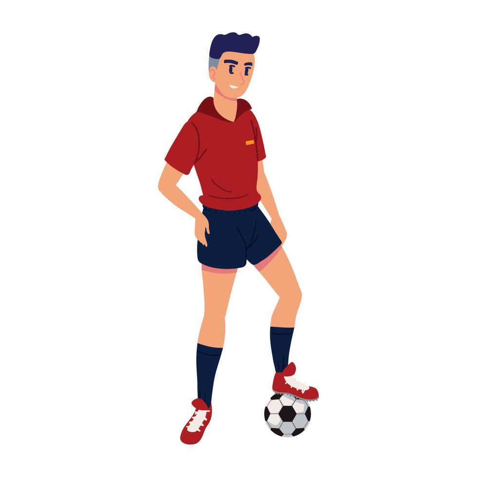 homme, football, sport vecteur