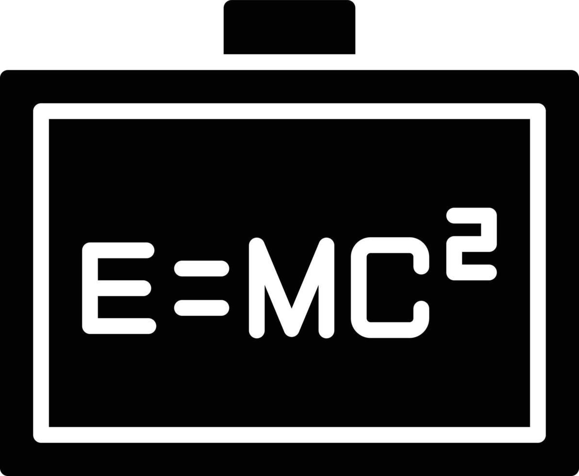 icône de glyphe de formule vecteur