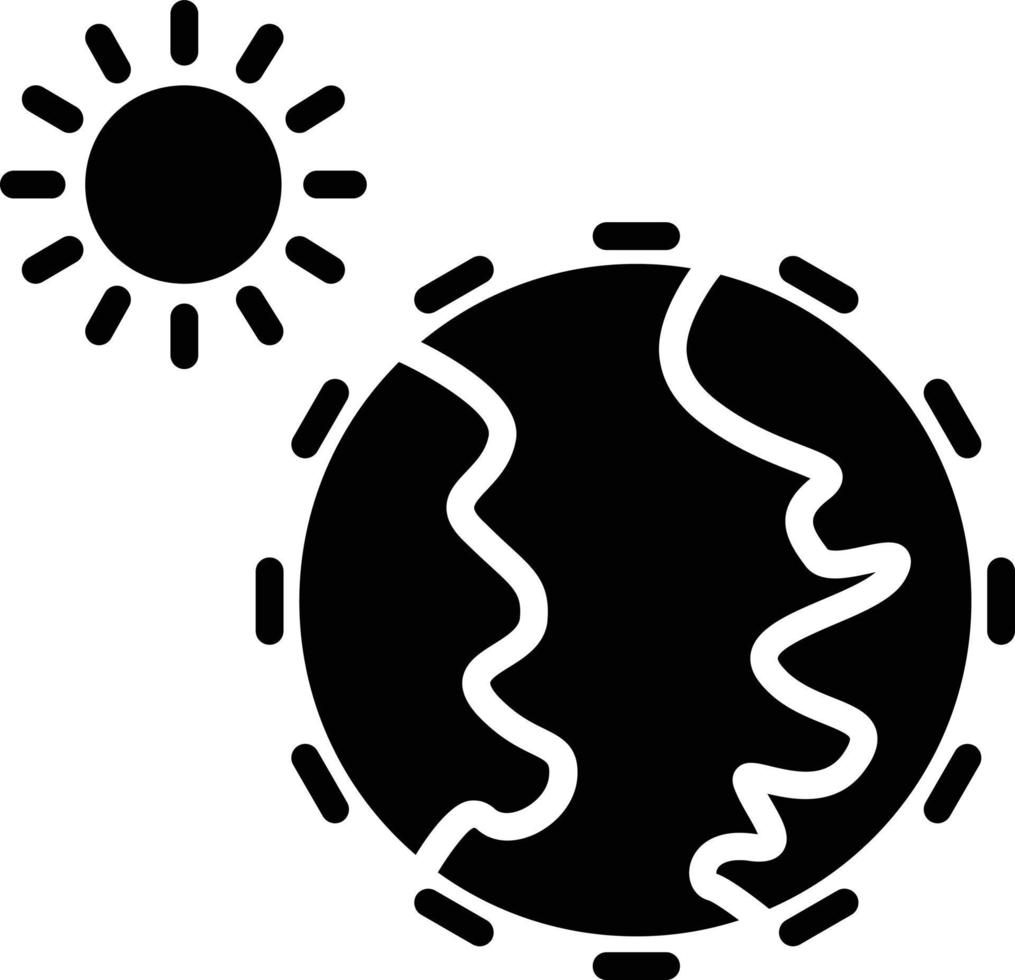 icône de glyphe d'atmosphère vecteur