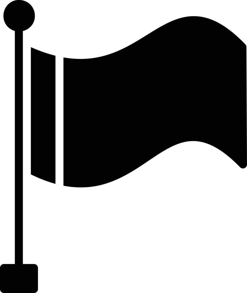 icône de glyphe de drapeau vecteur