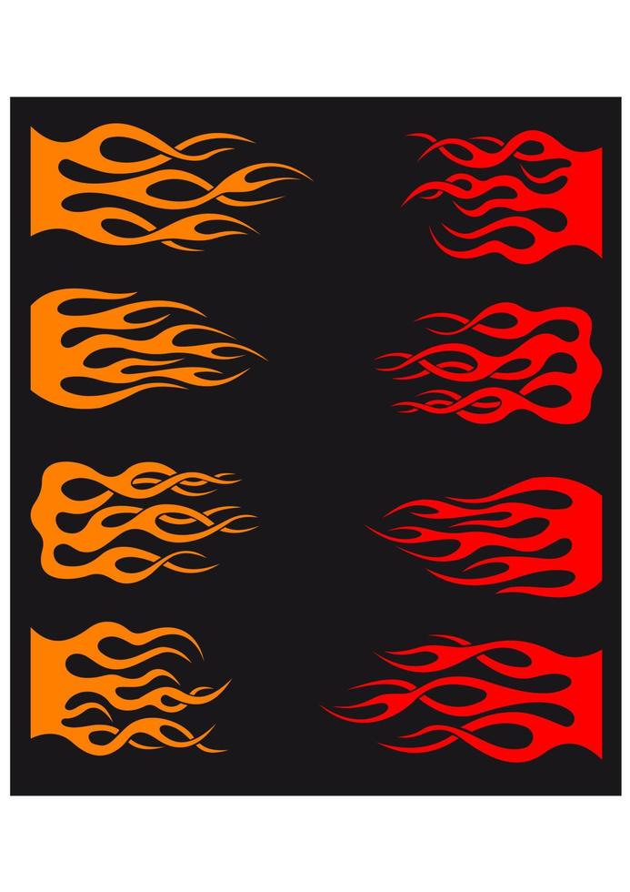 tatouage de flammes tribales vecteur