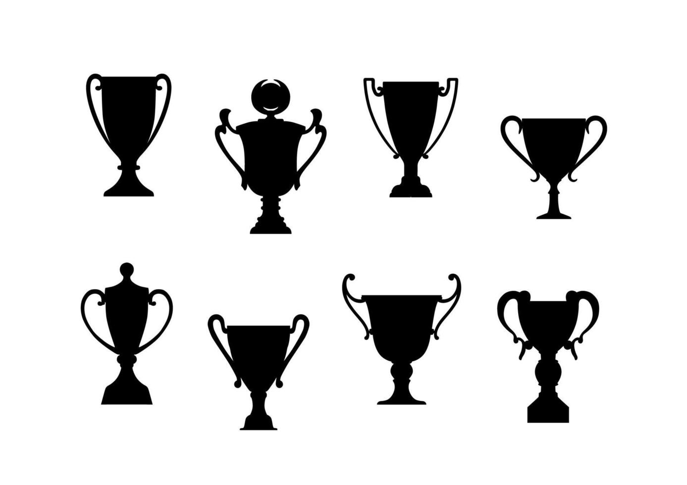 récompenses et trophées sportifs vecteur