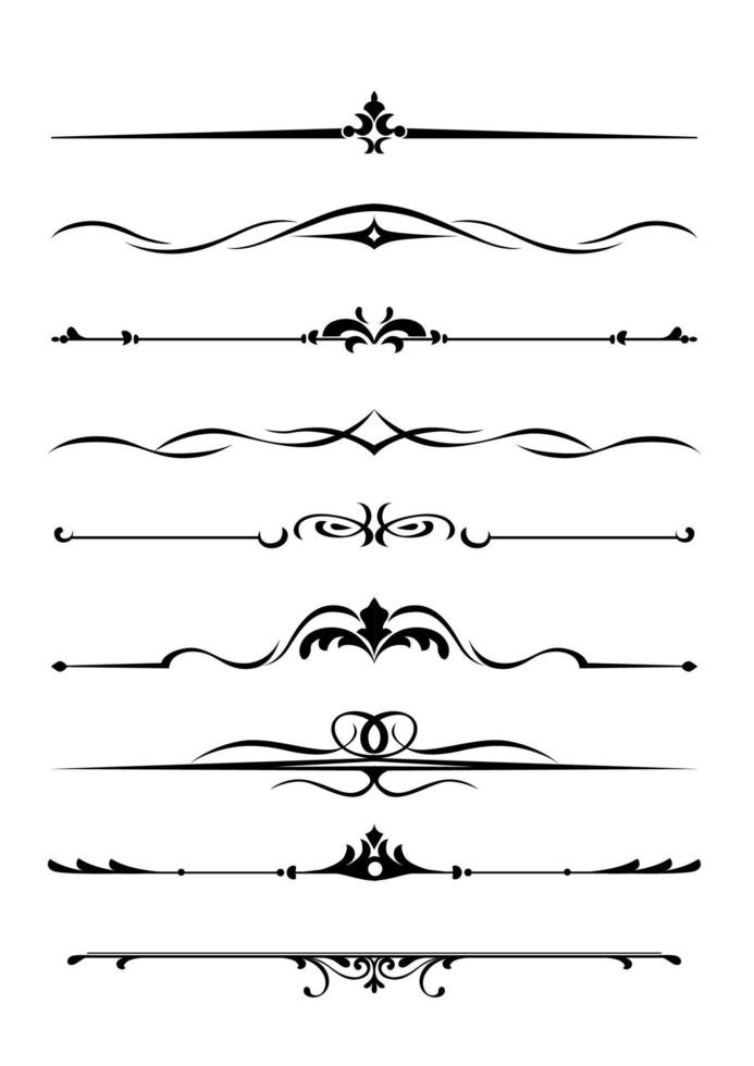 bordures et monogrammes vecteur