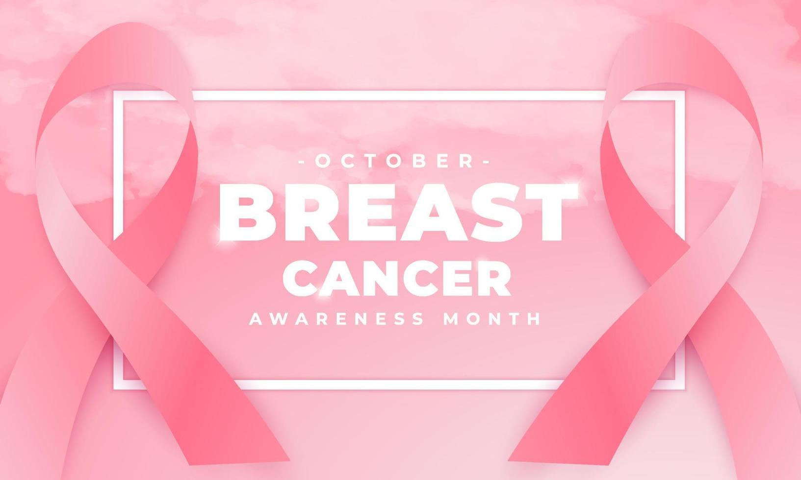 mois de sensibilisation au cancer du sein, adapté aux arrière-plans, bannières, affiches et autres vecteur