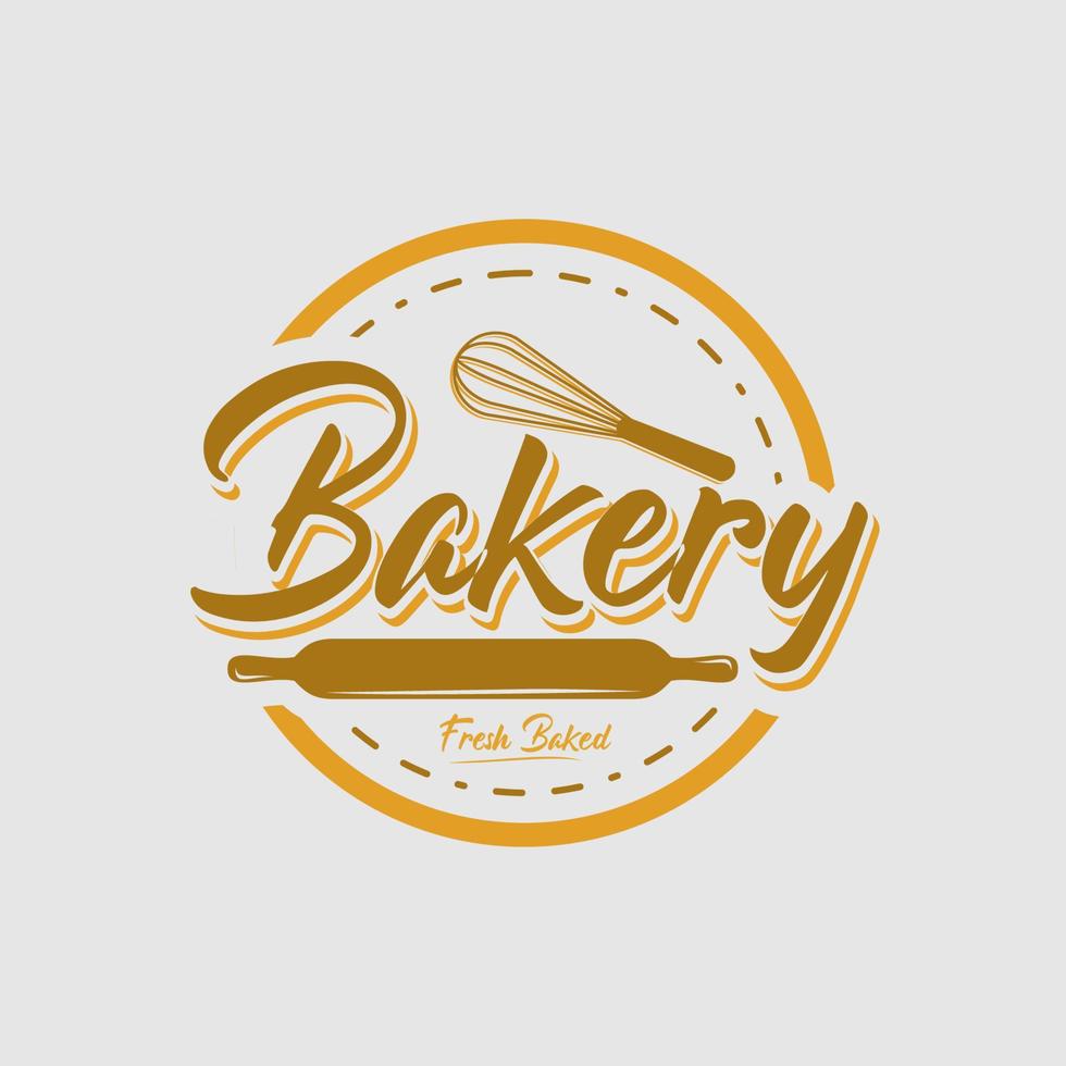 une collection de modèle de conception de logo de boulangerie vecteur