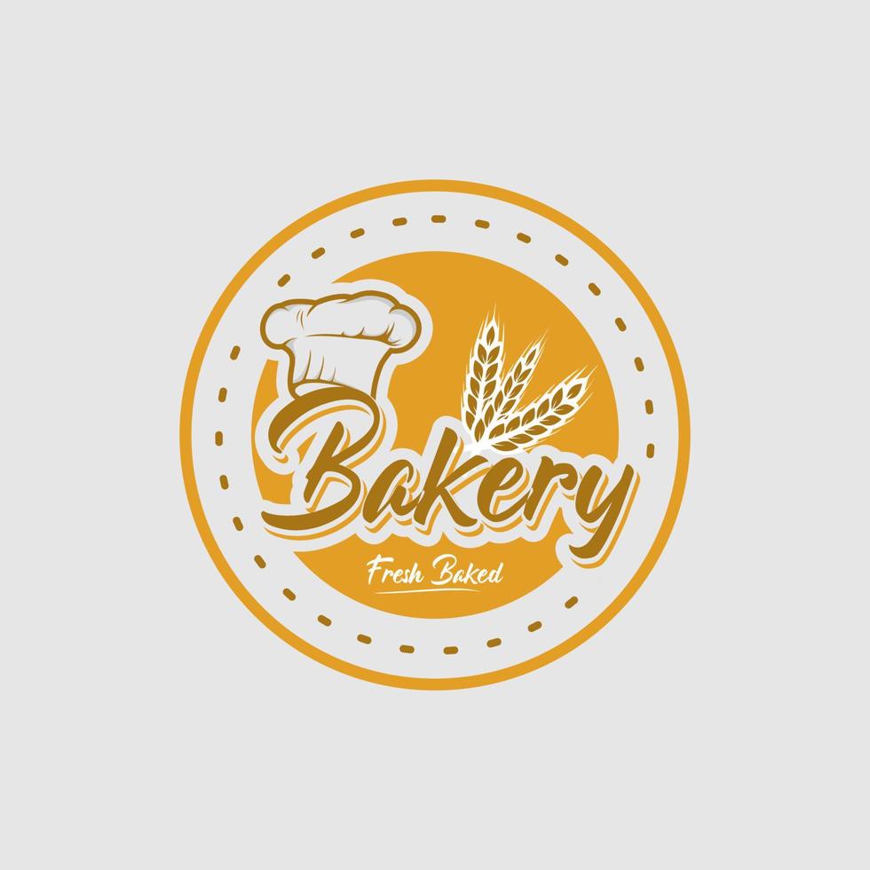 une collection de modèle de conception de logo de boulangerie vecteur