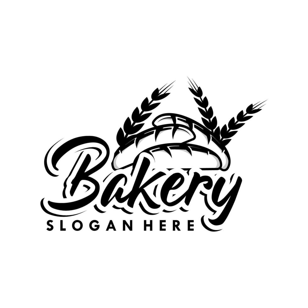 modèle de conception de logo de boulangerie vecteur premium