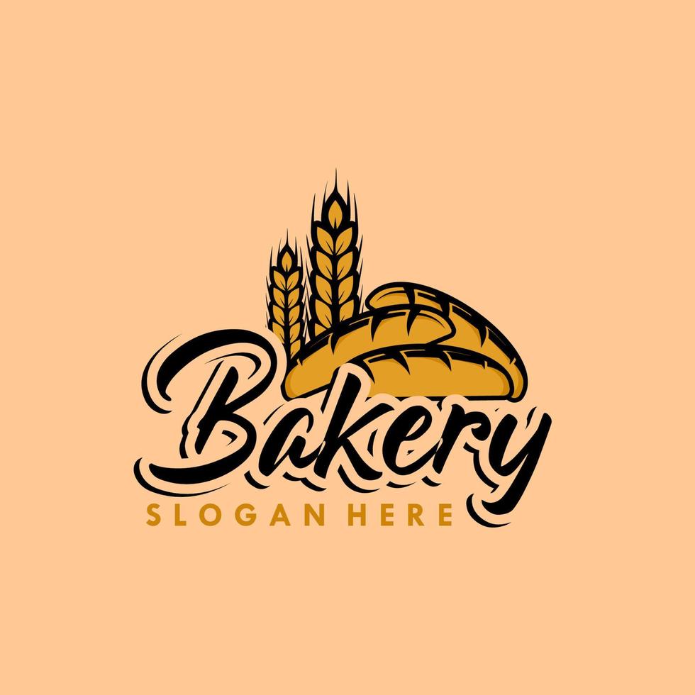 une collection de modèle de conception de logo de boulangerie vecteur