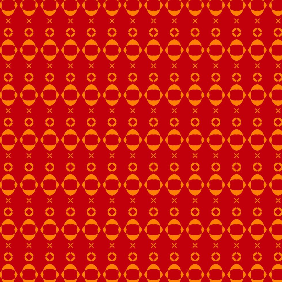 motif rouge et orange avec des formes rondes vecteur