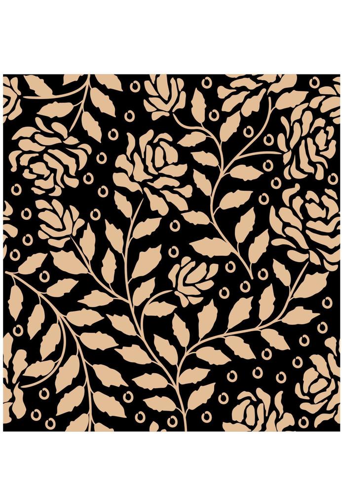 motif floral abstrait sans soudure vecteur