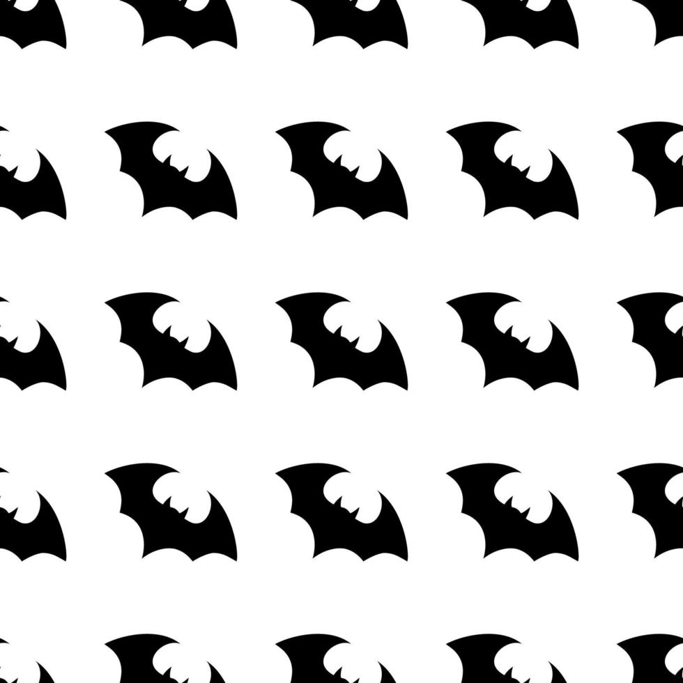 chauve-souris volante d'halloween. chauve-souris vecteur vampire. silhouette sombre de chauves-souris volant dans un style plat. modèle sans couture. fond d'halloween.