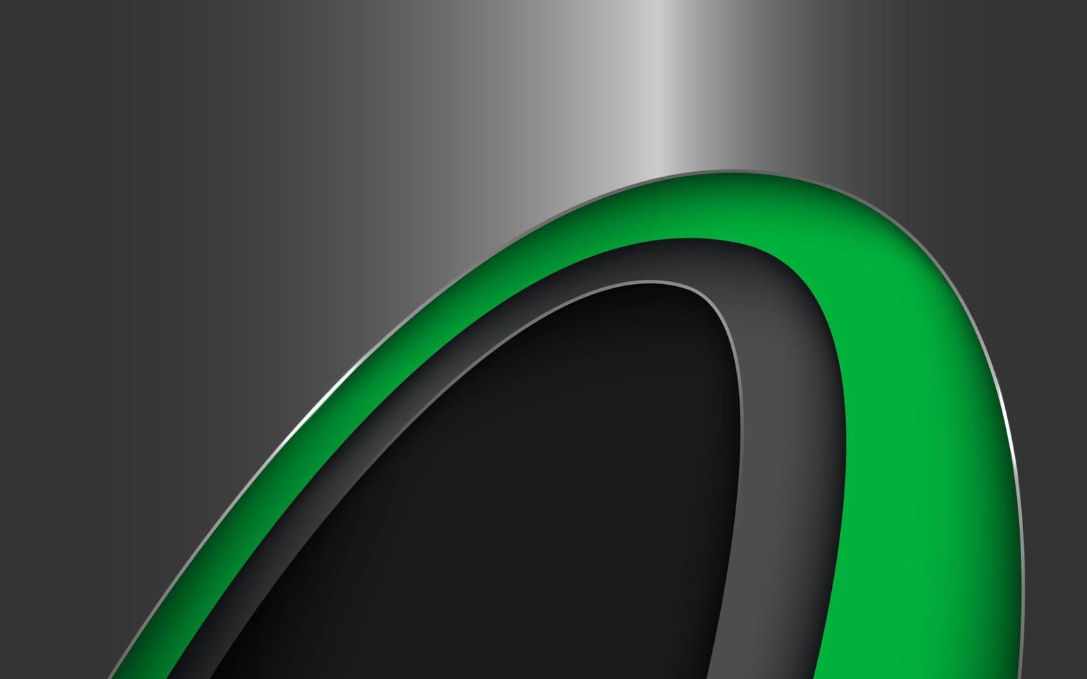 couleur de dégradé vert gris abstrait avec fond de chevauchement de forme de combinaison de courbe. vecteur eps10