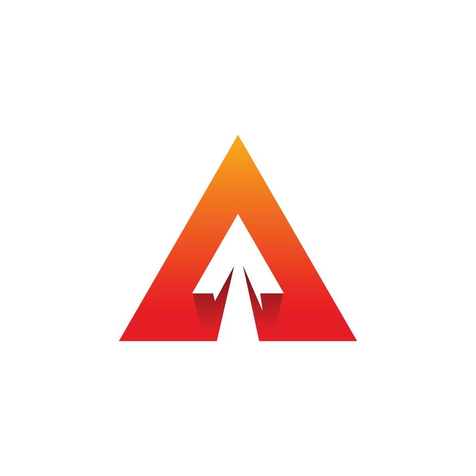 création de logo flèche triangle vecteur