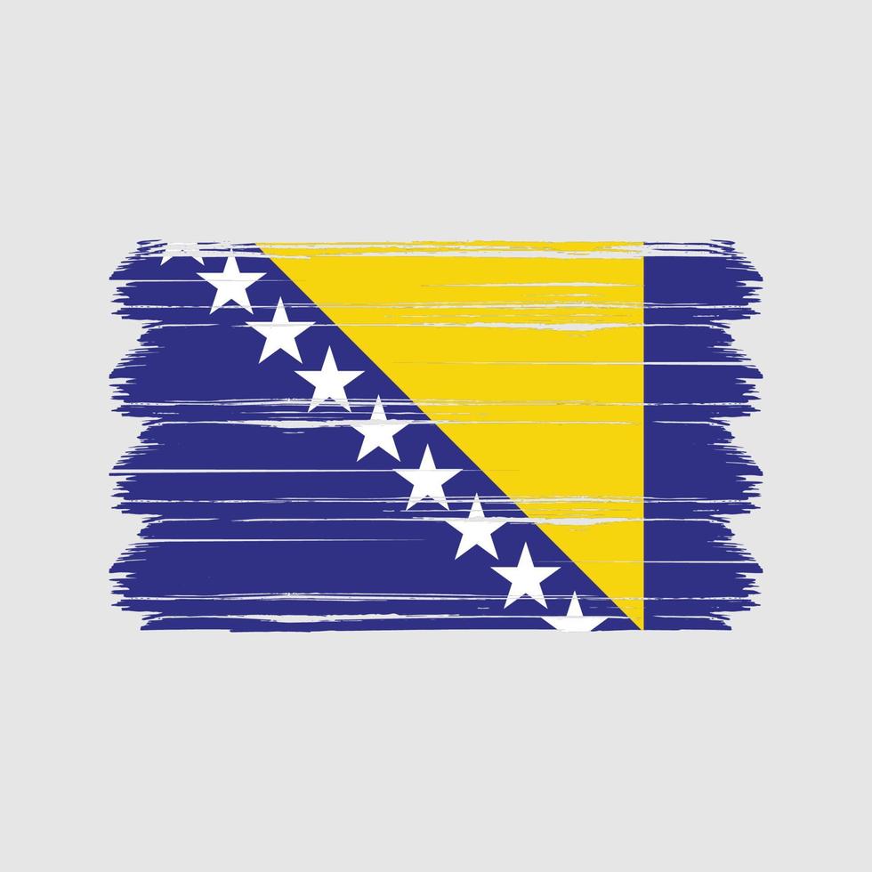vecteur de drapeau de bosnie. drapeau national