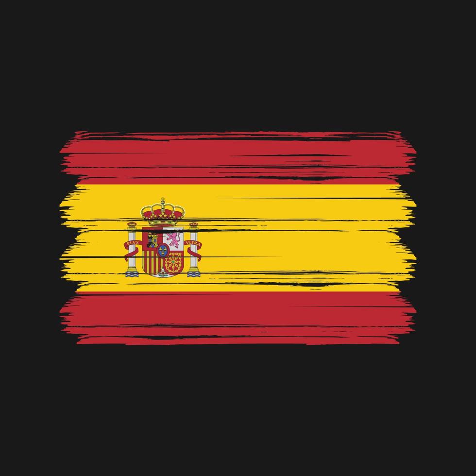 vecteur de drapeau d'espagne. drapeau national