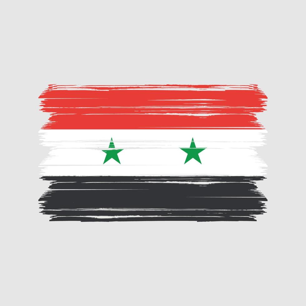 vecteur de drapeau de la syrie. drapeau national