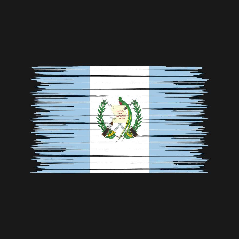 brosse de drapeau du guatemala. drapeau national vecteur