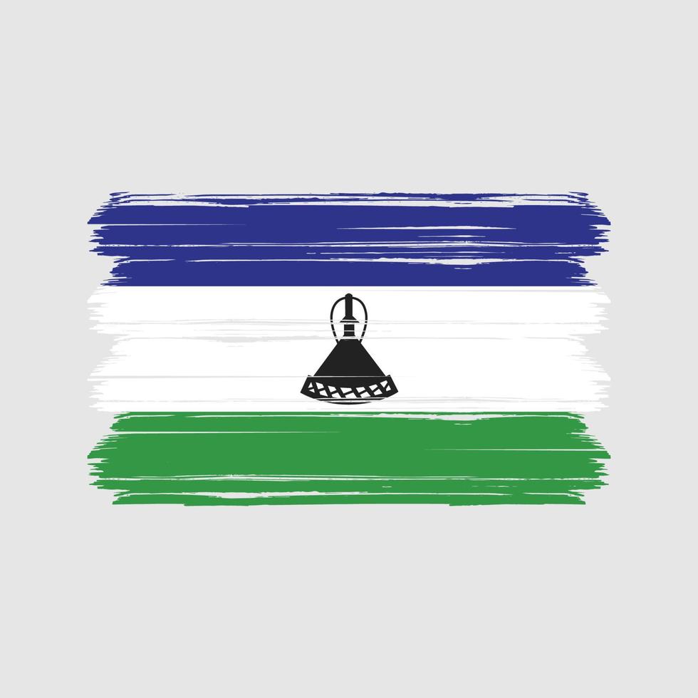 vecteur de drapeau du lesotho. drapeau national